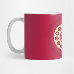 Vintage Red Telephone Mug